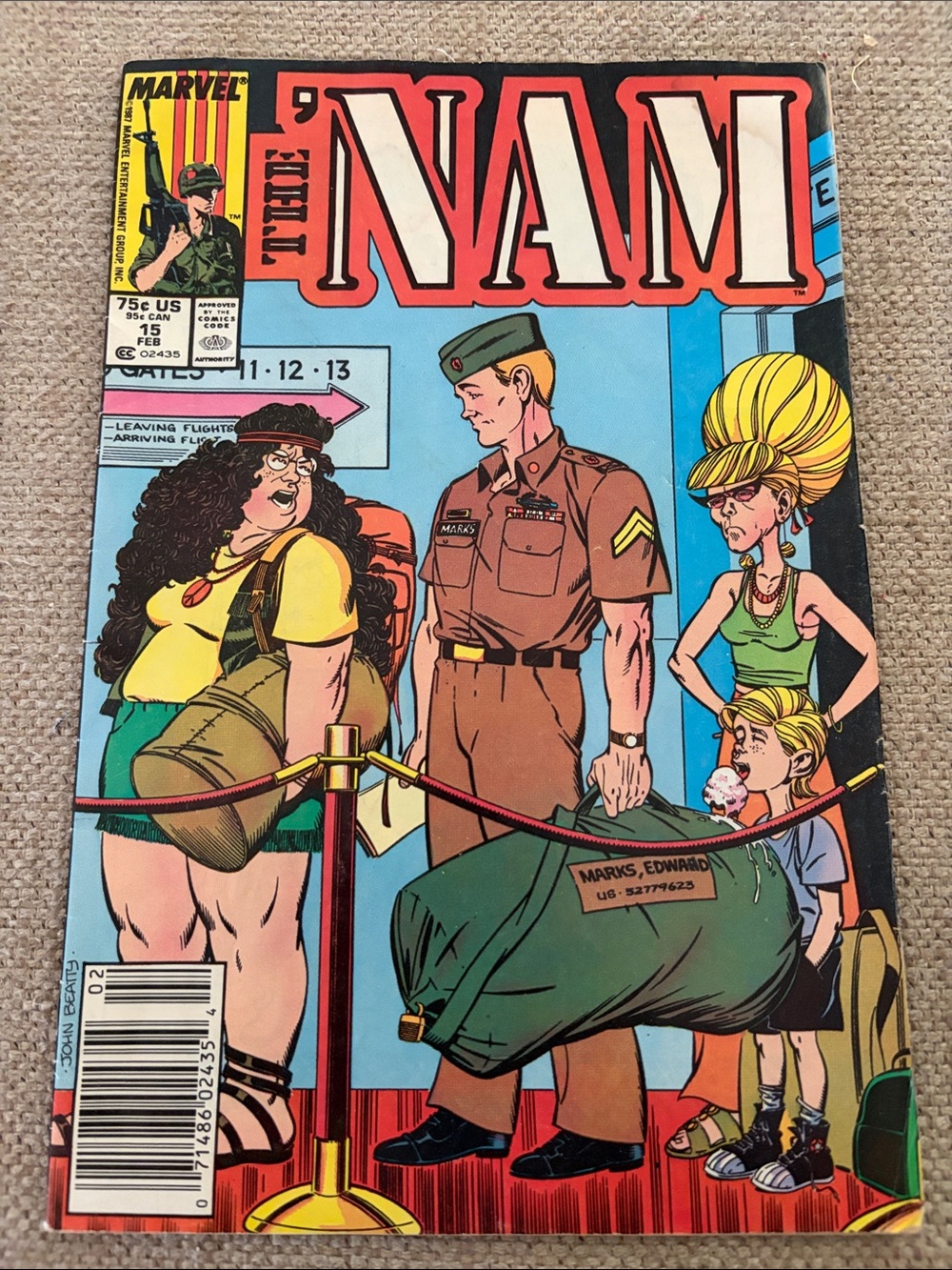 Marvel 'The 'Nam' Comic Book Feb 15 1987